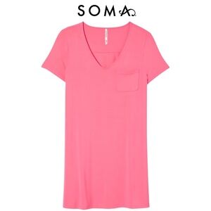 NWT SOMA Short Sleeve Sleep Shirt Women's Size L cooling fabric